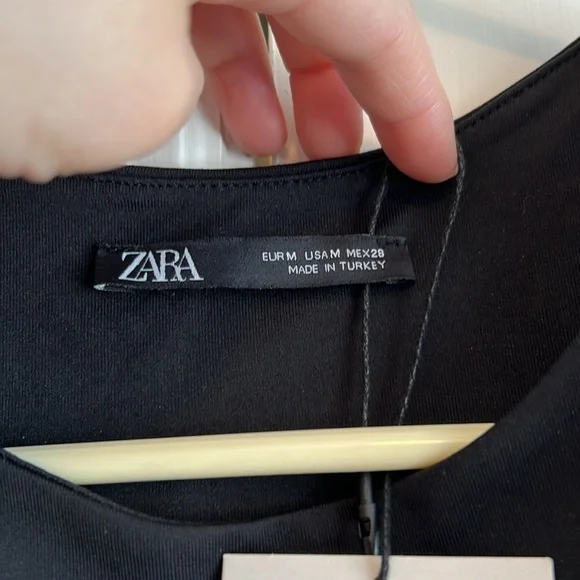 Zara black stretchy bodysuit - Picture 3 of 4